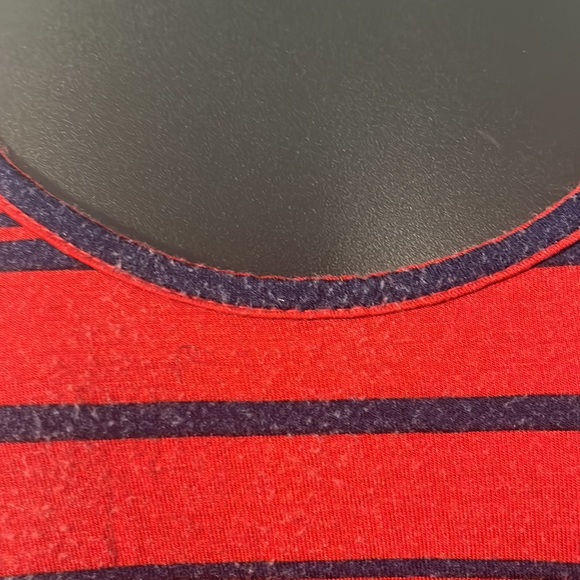 • Forever 21 Tank Top Red and Navy Striped Host picked - Picture 3 of 6